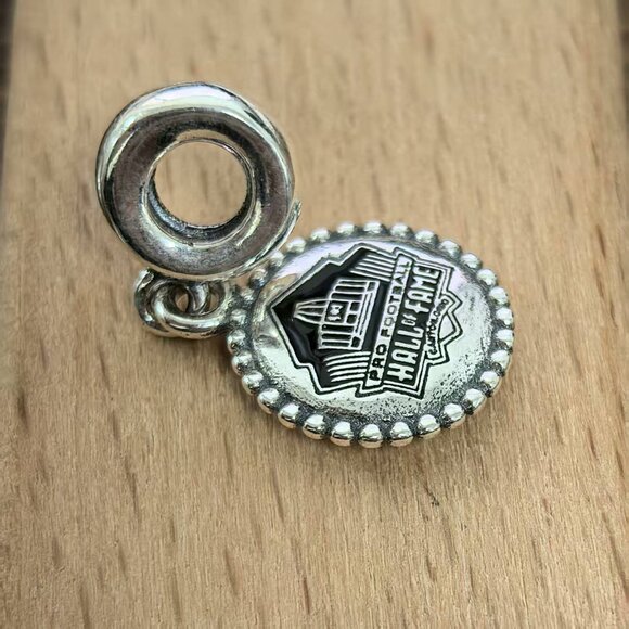 Pandora Pro Football Hall of Fame Charm Pendant, S925 Silver Bracelets - Picture 3 of 4